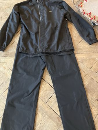 Lacoste Sport Regenanzug, Grösse S/5, Schwarz, Top Zustand!