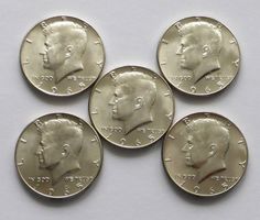 5x USA Kennedy Silver/argent Half Dollars 1965, unc/unz/fdc