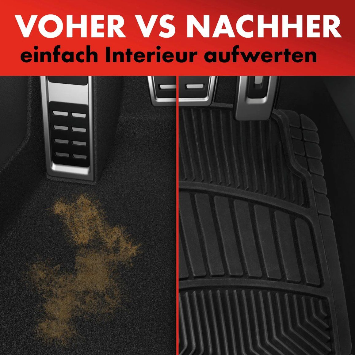 Teppiche / Matten: Gummi Fussmatten Auto, 4 Stk. Universal ab Fr. 1.- – Neu und originalverpackt aus Koppigen von Bracher_Mail-House 5