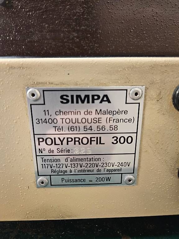 Microscopi: Projecteur de profil SIMPA polyprofil 300 – Usato da Genève venduto da Pako4444 1