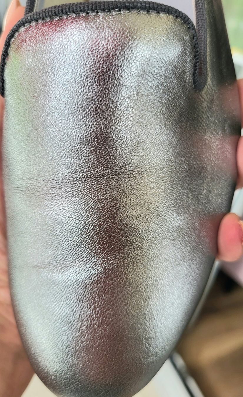 Damenschuhe: Lederballerina silber – Gebraucht aus Bolligen von mo.strubelimutz.63 2