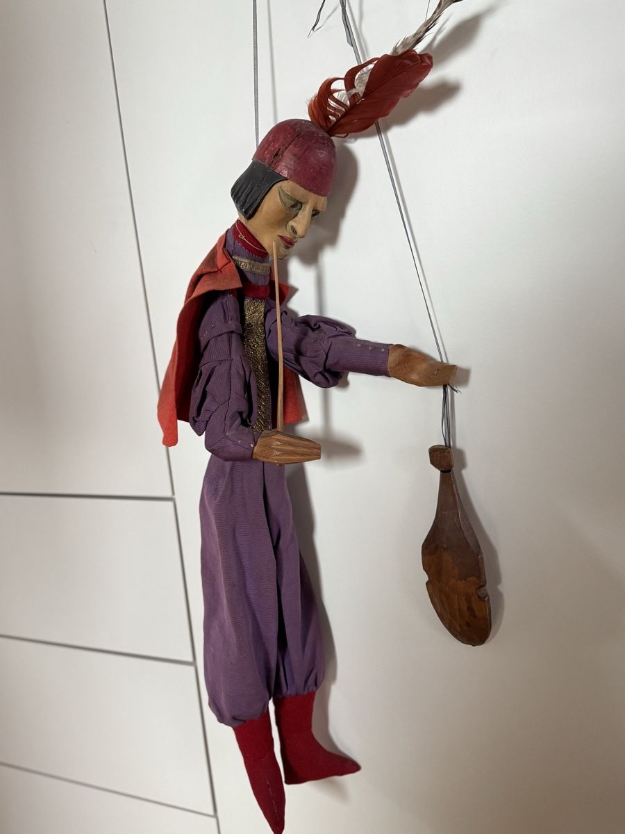 Bambole: Alte einmalige Marionette, Holz, ca. 65 cm – Usato da Lotzwil venduto da Tgdromad