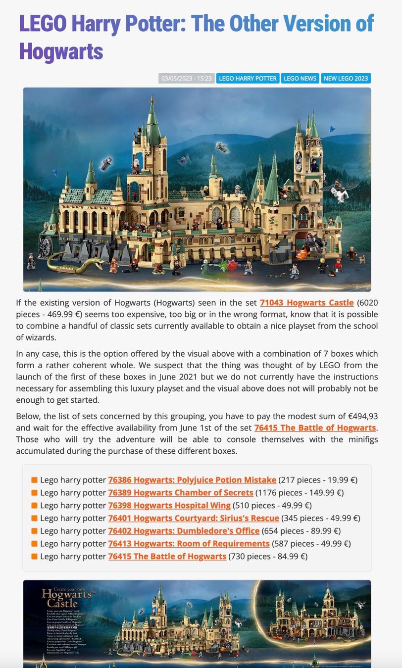 Lego Kit di costruzioni: Lego Harry Potter: The other Hogwarts – Usato da Richterswil venduto da 8ung_fertig 9