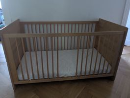 Kinderbett Pinolino Natura Holz guter Zustand 70x140cm