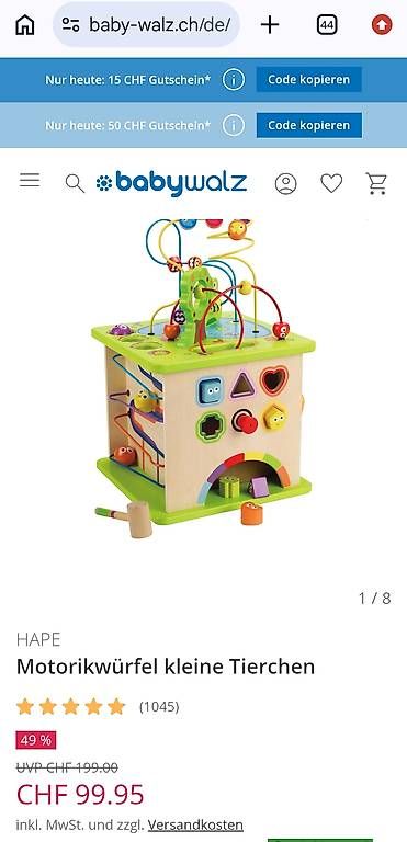 Hape Giochi: Hape Motorikwürfel – Usato da Rieden AG venduto da Euge00 4