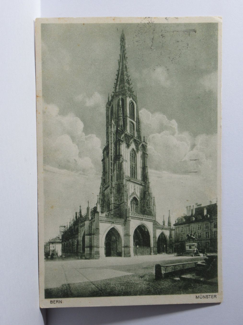 Cartoline postali: Bern , Münster  1928 – Usato da Grenchen venduto da Bluemchen1900