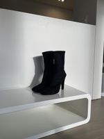 Boots Chanel élégantes noires, taille-39.5