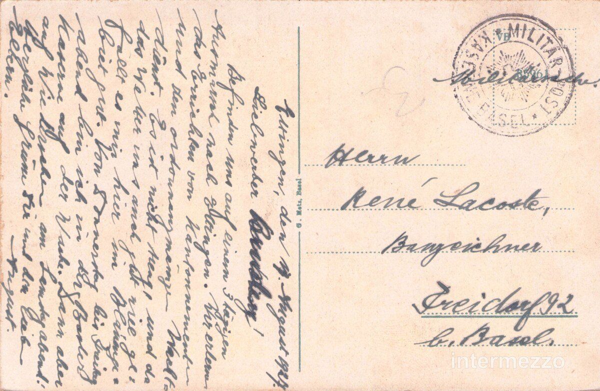 Cartoline postali: Ettingen BL // 1927 Dorf Leimental // Sommer – Usato da Basel venduto da intermezzo12 1