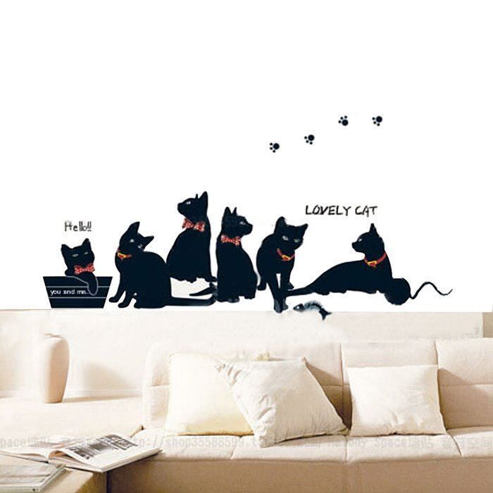 Sticker: Katzen- Wandtattoo - Wandkleber – Nuovo e nell'imballaggio originale da Ibach venduto da chaemilochhobbygarte