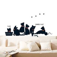 Katzen- Wandtattoo - Wandkleber
