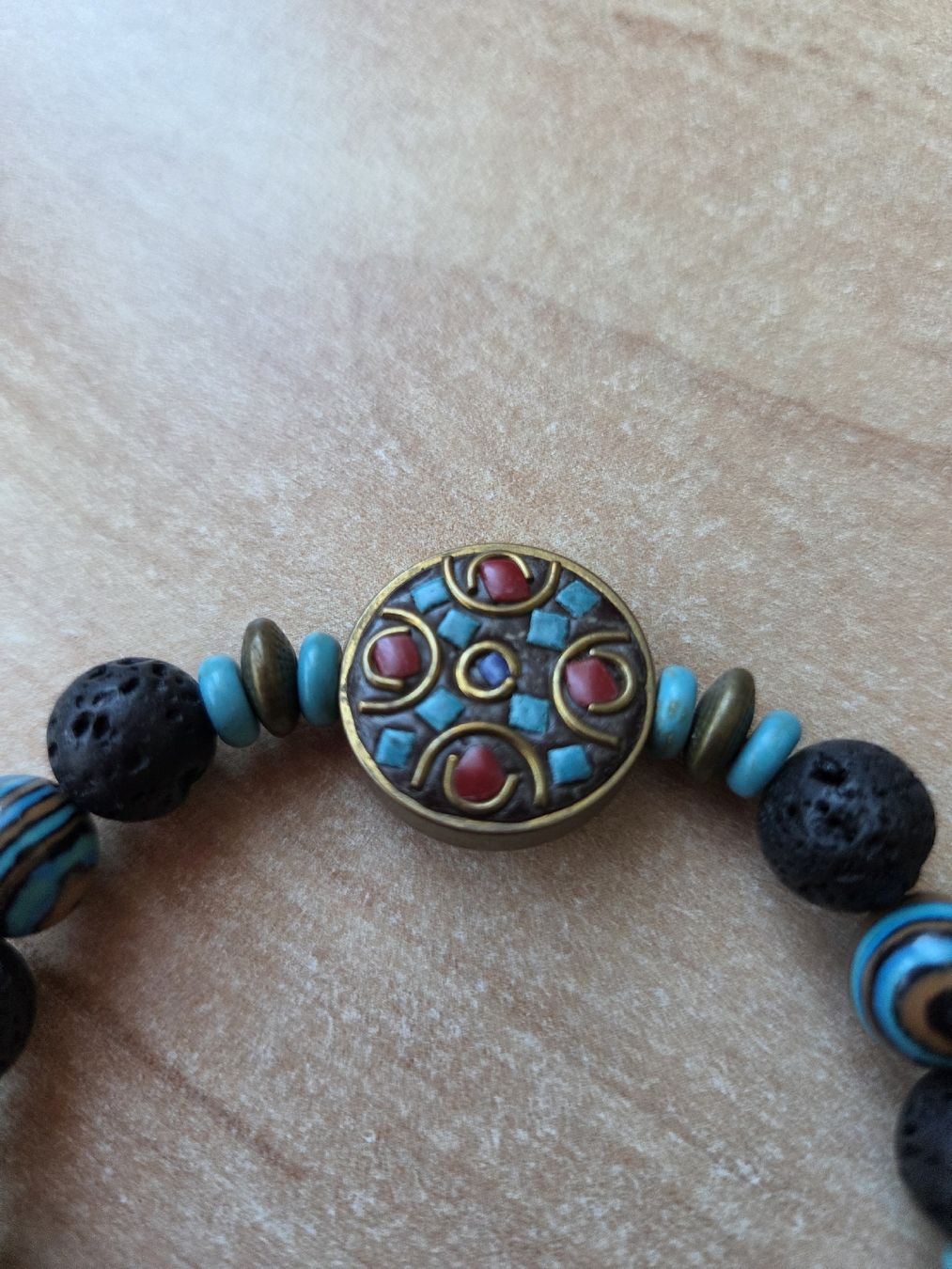Bracciali & Braccialetti: Boho Style Elastarmband Halbedelstein ca 19, 5 cm Neu – Nuovo (secondo la descrizione) da Winterthur venduto da katzen07 2