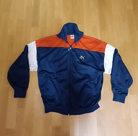 Puma Trainingsjacke Blau Orange Weiss Grösse L