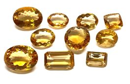 Lot 10 x citrines 90.42 ct - Valeur 1'085.- Fr