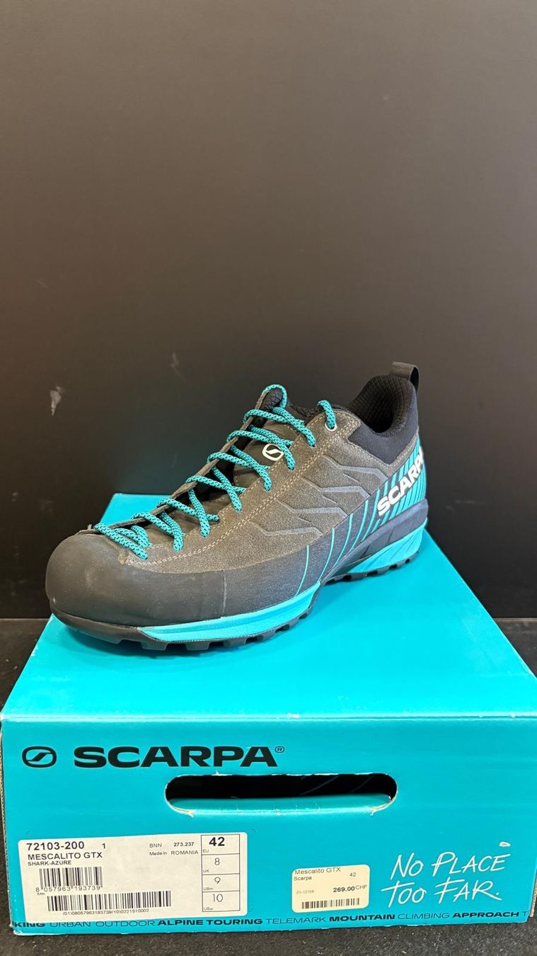Scarpa Scarpe da uomo: Scarpa mescalito gtx EU :42 UK :8 – Nuovo e nell'imballaggio originale da Nyon venduto da sseebb1260