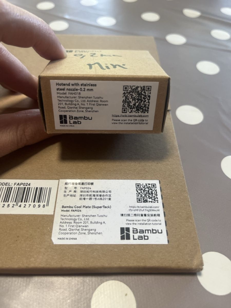 Bambu Lab Filamento: Bambulab mini plateau + nozzle 0.2mm – Nuovo e nell'imballaggio originale da Noville venduto da Berlusconi55 1