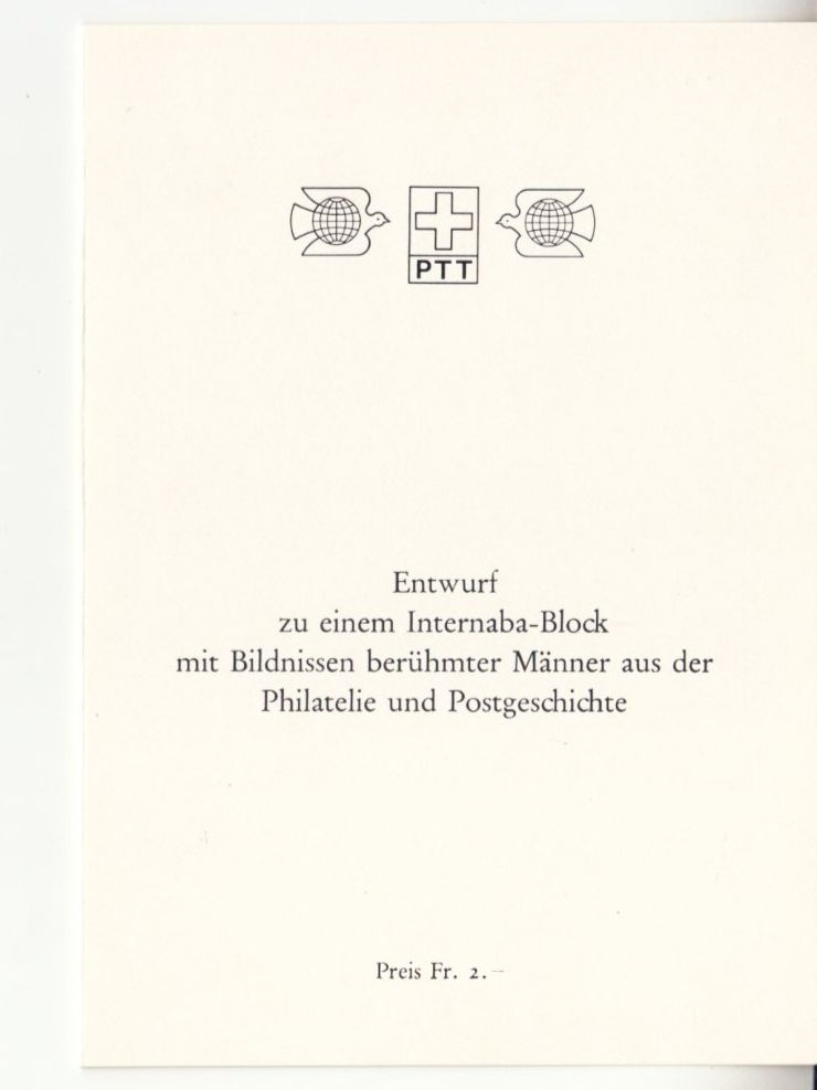 Tutti i francobolli: SBK W50 und Entwurf Internaba 1974 – Usato da Bürglen TG venduto da StampGraf