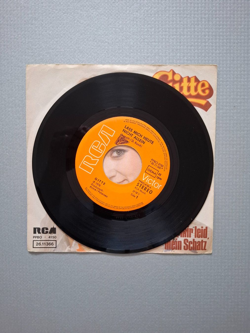 Dischi in vinile: Gitte - Lass mich heute nicht allein – Usato da Arbon venduto da pendulum 1