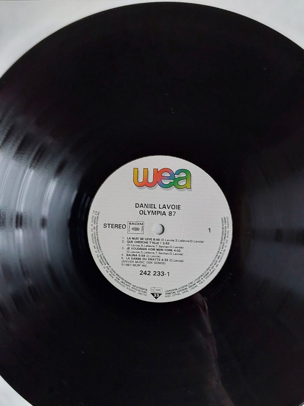 Dischi in vinile: Vinyl LP- Daniel Lavoie Olympia 87 – Usato da Villeret venduto da Fil11 3