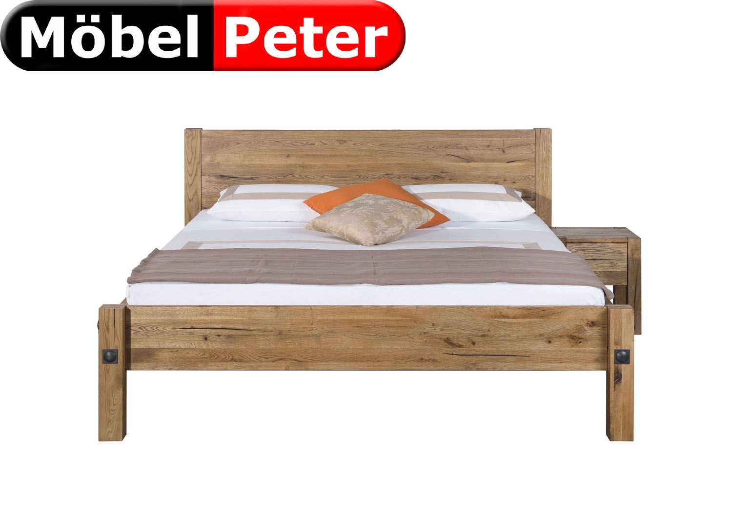 Letti: Massivbett Eiche 160 x 200cm – Nuovo e nell'imballaggio originale da Kölliken venduto da moebel-peter 3