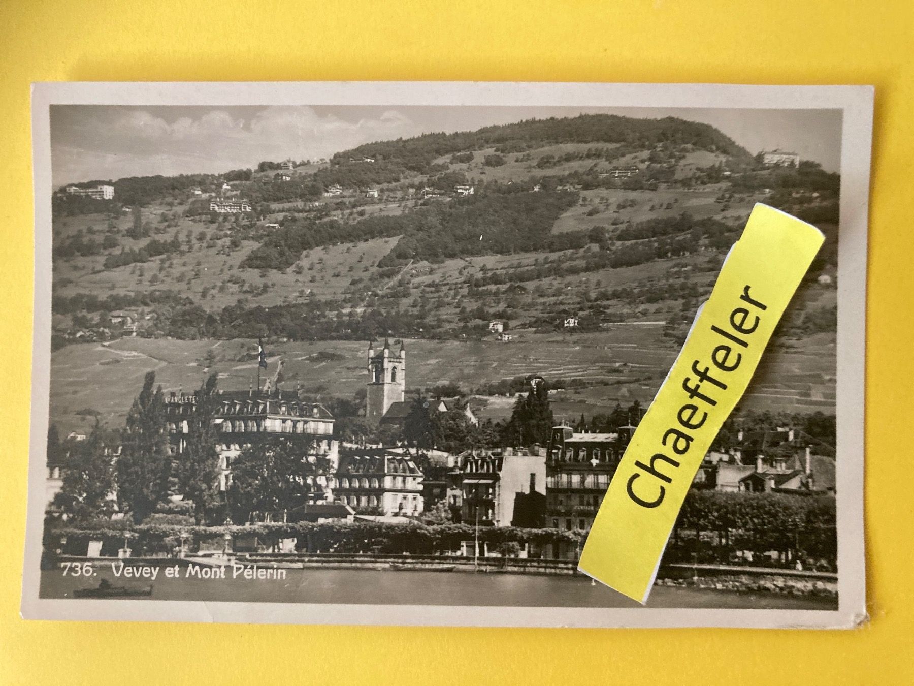 Cartoline postali: 1931 Vevey et Mont Pélerin – Usato da Zürich venduto da Chaeffeler