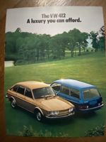 Volkswagen VW 412 Prospekt USA 1973 brochure catalogue