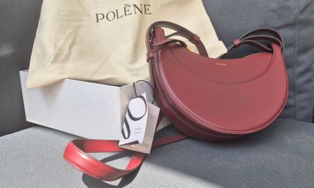 Polène Paris Numéro Dix - Schwarze Kirsche Glattes Leder