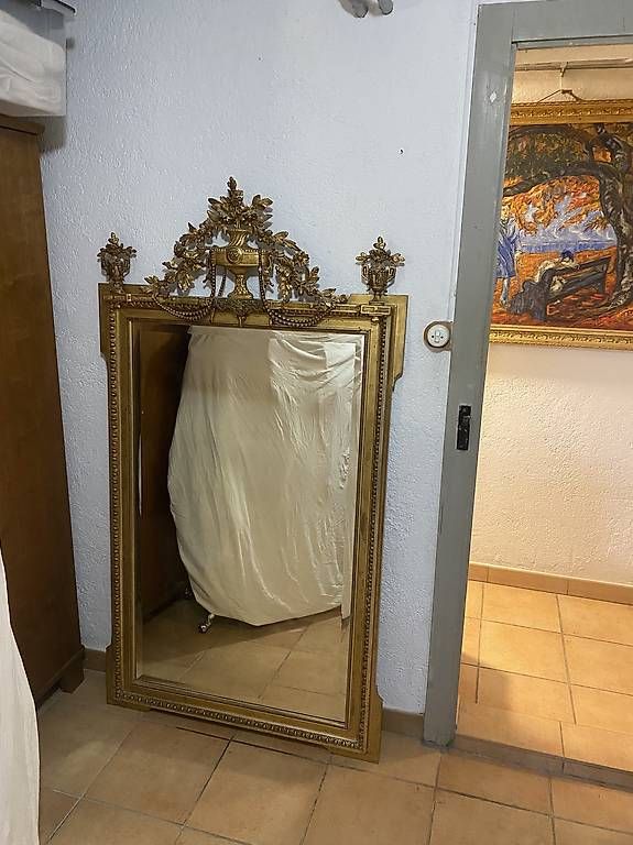 Specchi: Miroir ancien doré baroque – Usato da La Chaux-de-Fonds venduto da analucie 1