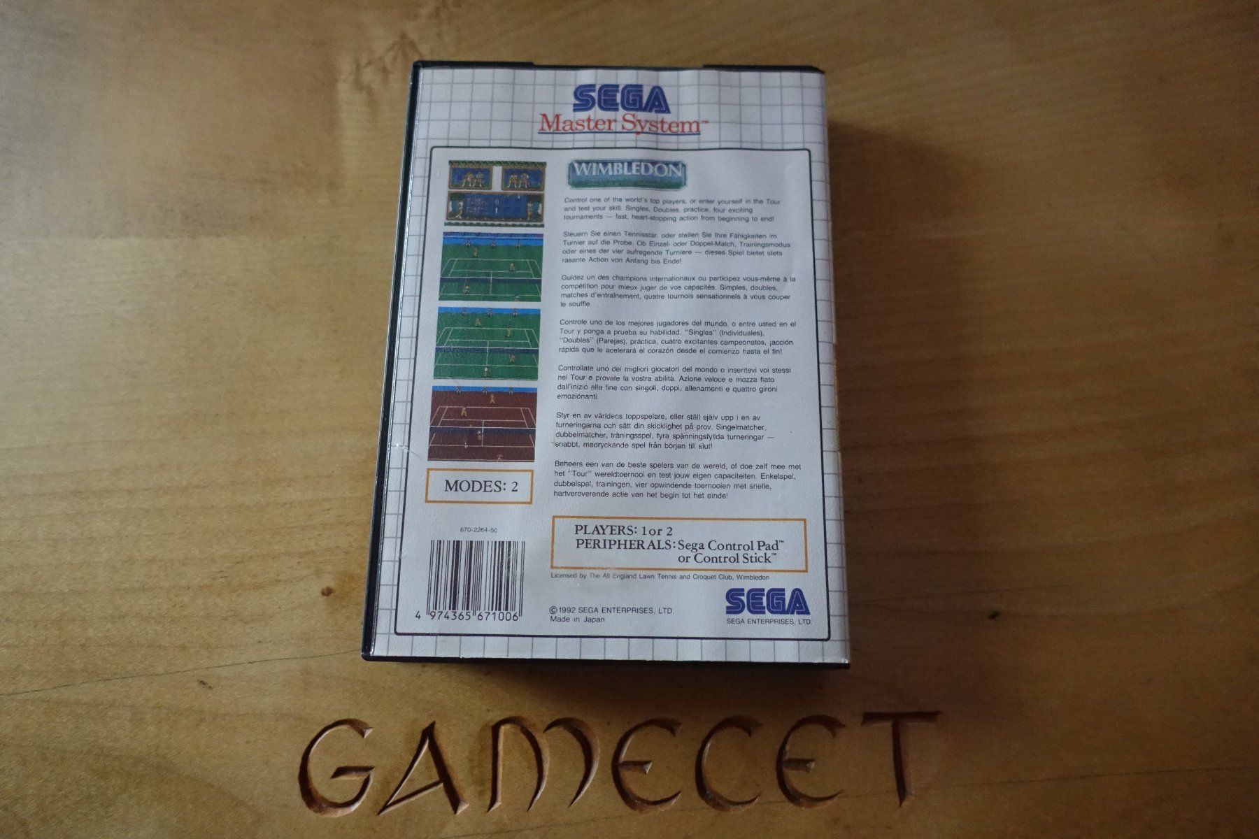 Sega Giochi: Wimbledon - Sega Master System – Usato da Steinach venduto da Gamecet 2