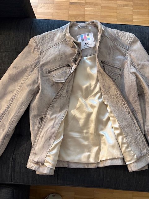 Acerbis Jacken: Lederjacke, AJC,  hellgrau, Jeanslook, Dame, Gr. XS-S – Gebraucht aus Uster von sanura01 1
