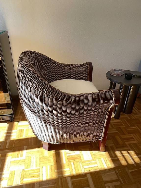 Poltrone: Fauteuil en rotin et bois – Usato da Vessy venduto da M974 1