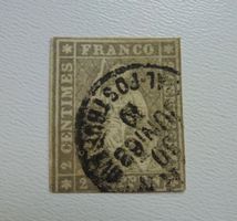 Strubel 21G - gestempelt Bern 30.Juni 1863 mit Attest