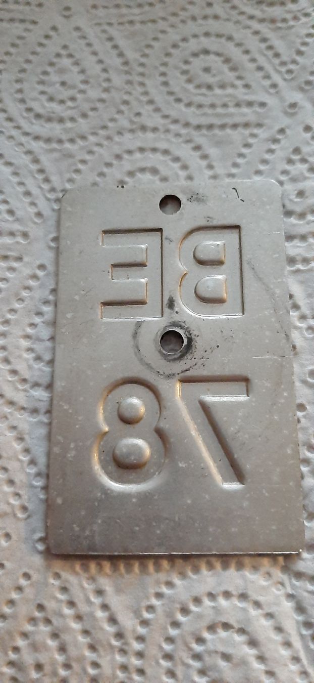 Insegne: Alte Velonummer BE 78 – Usato da Heimberg venduto da smi_jl82 1