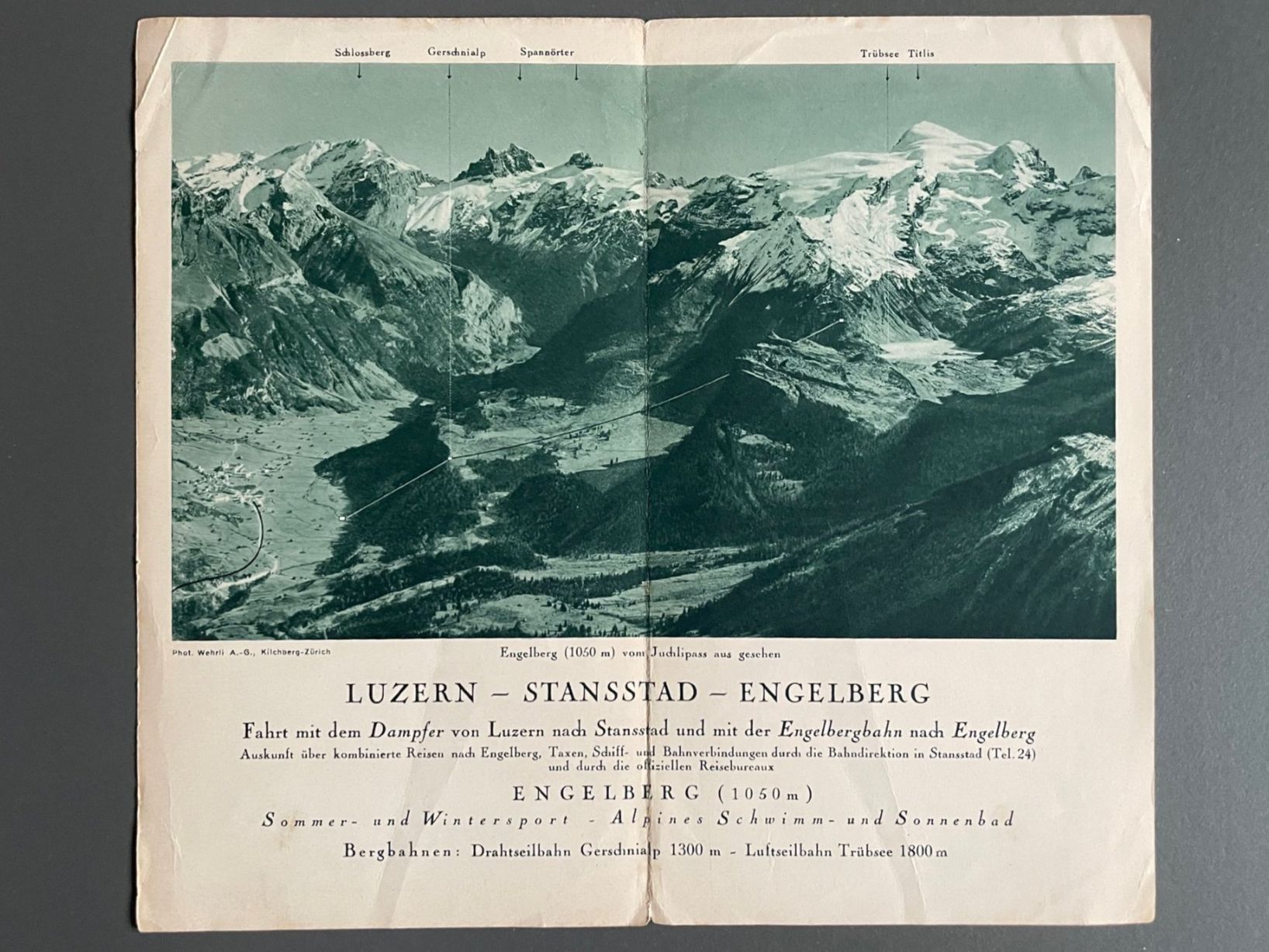 Dokumente: Luzern Stansstad Engelberg-Bahn / Titlis Eisenbahn – Gebraucht aus Luzern von oh_08 1