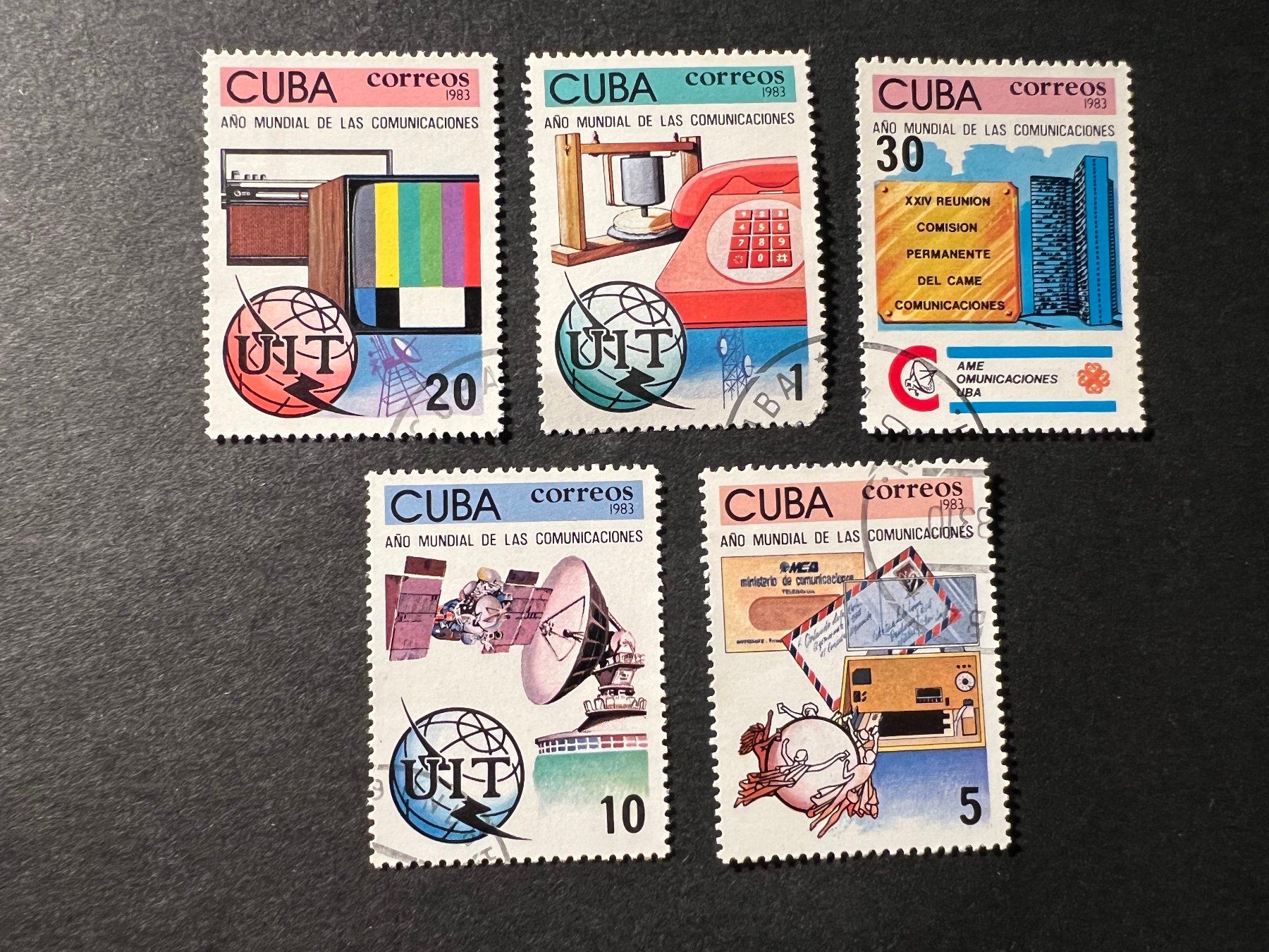Tutti i francobolli: cuba 1983 World Communications Year gest. (E885) – Usato da Hinwil venduto da Sidi4