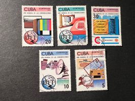 cuba 1983 World Communications Year gest. (E885)