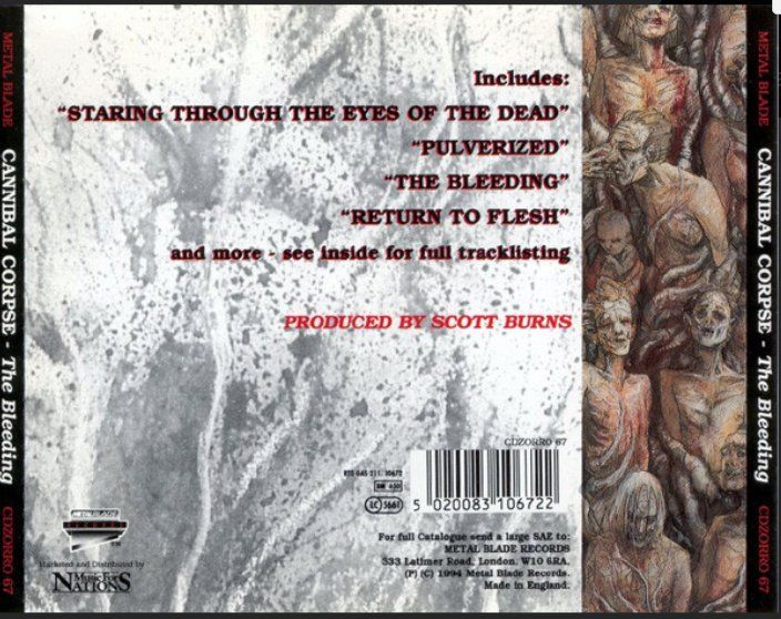 CD: Cannibal Corpse - The Bleeding CD Original 1994 – Usato da St-Prex venduto da kro_7jxt 1