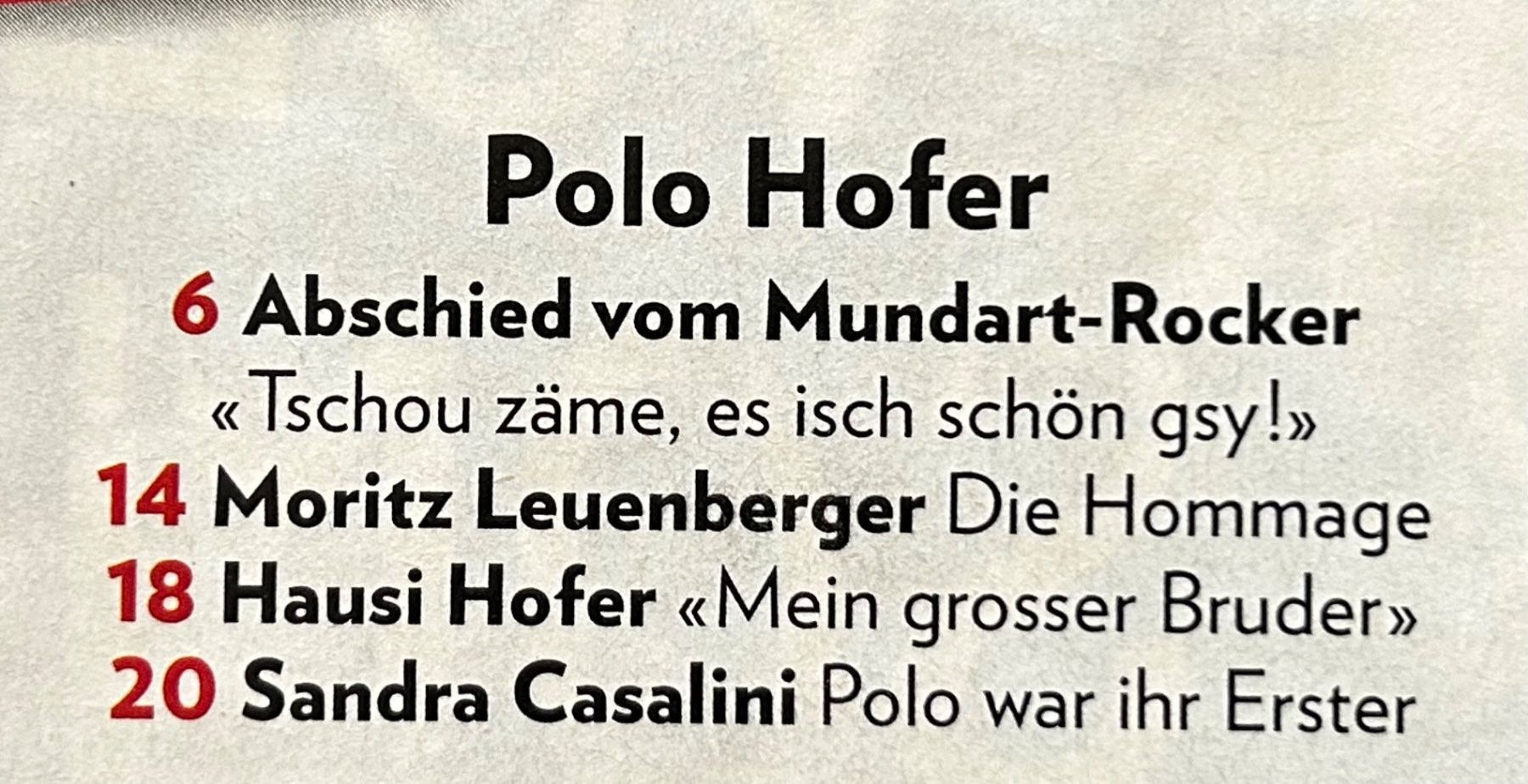 Riviste & Magazine: Schweizer Illustrierte / Bericht über Polo Hofer 1945 - 2017 – Usato da Spiez venduto da martin-7973 3