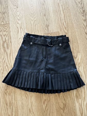 Mini jupe cuir M zara