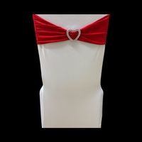 50 Stuhlschleifen Band rot
