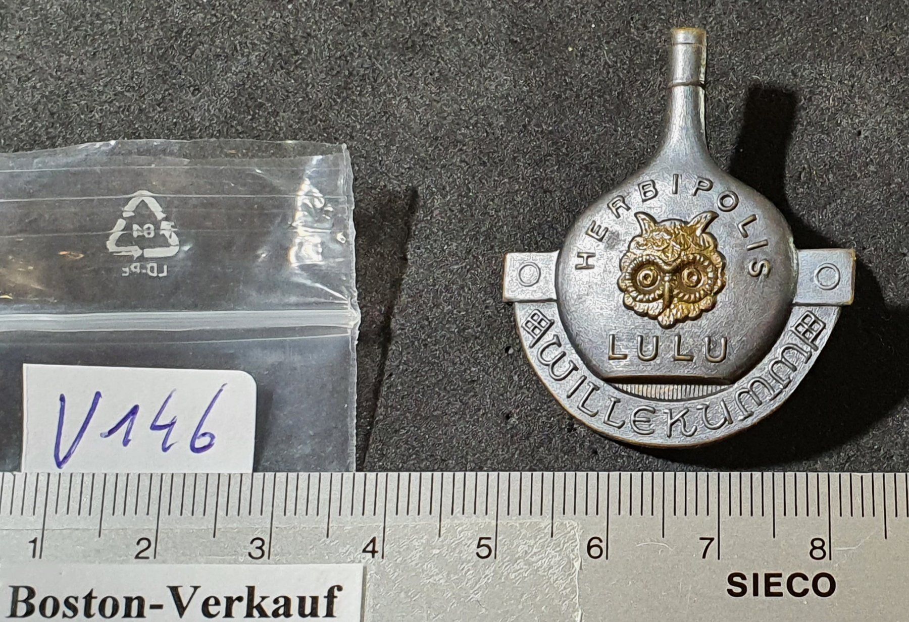 Spille & Fermagli: V146 - Alte Brosche Eule Herbipolis LULU Willekumm – Usato da Reinach BL venduto da Boston-Verkauf 2