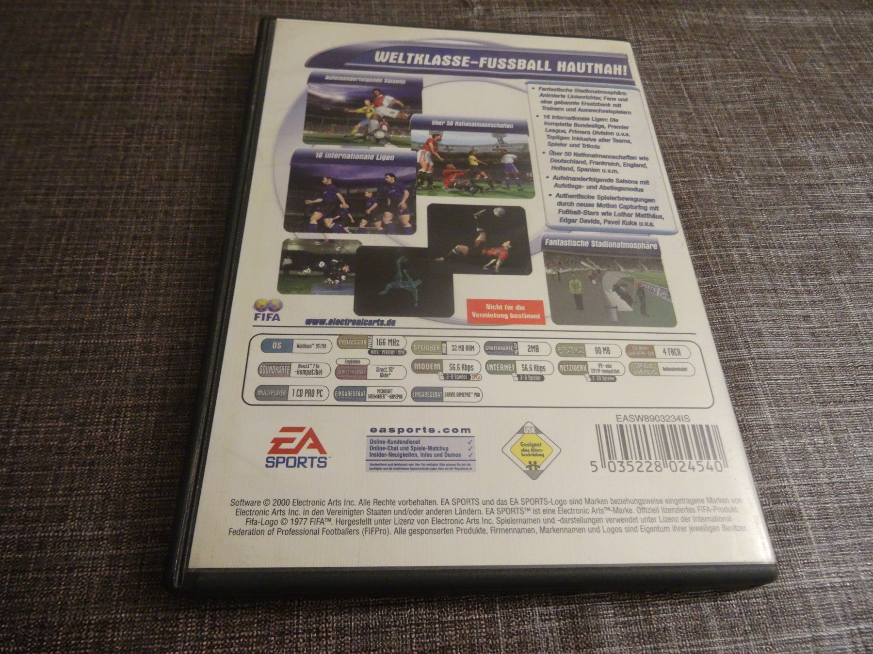 FIFA 2001 PC CD-ROM - Retro Fussball Klassiker für Sammler! (Gebraucht ...