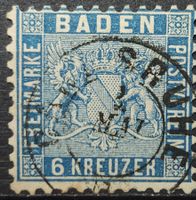 Baden Mi-Nr.14 a gestempelt Gutes Erhaltung 130 Fr