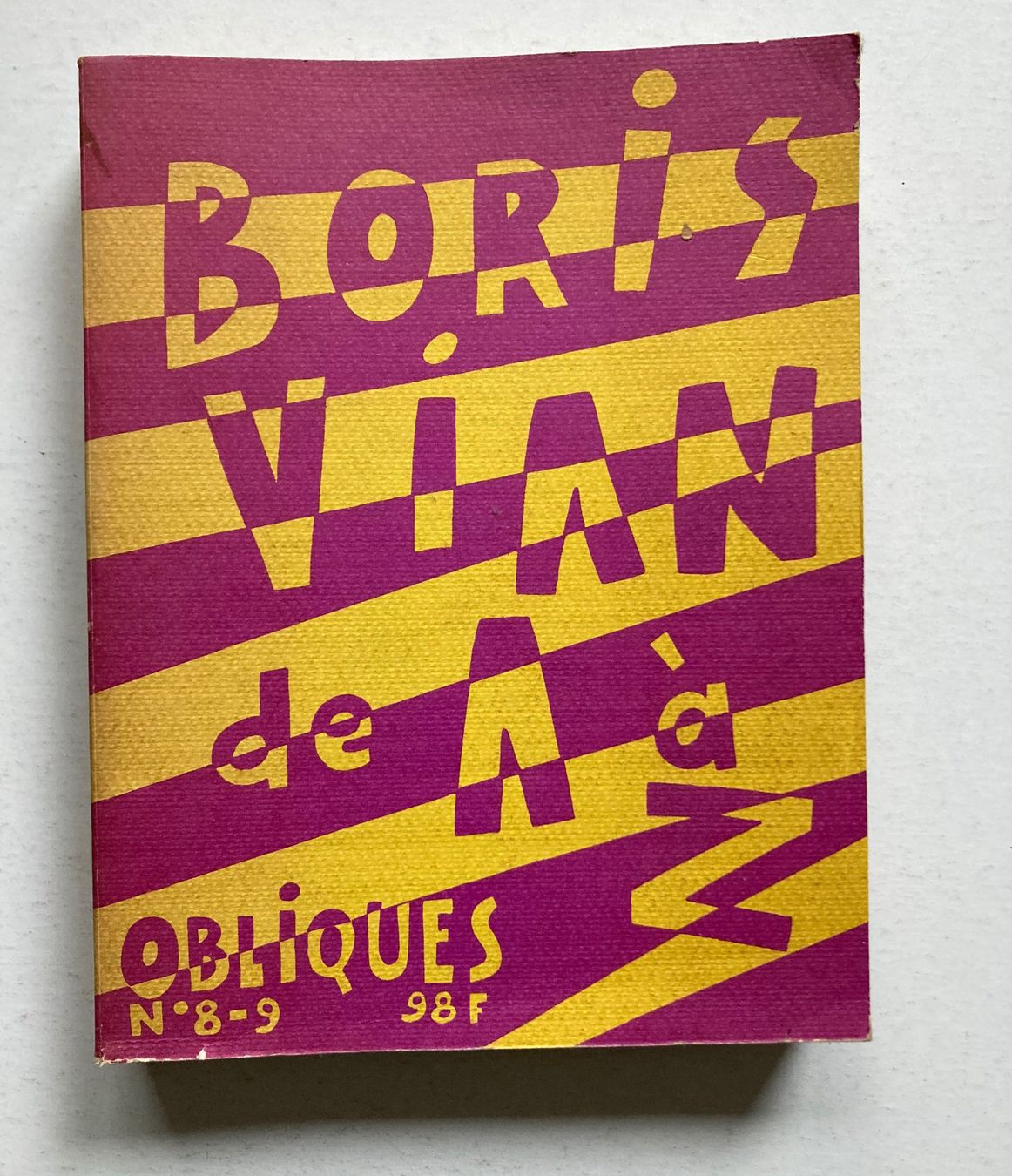 Libri: OBLIQUES - BORIS VIAN – Usato da Vandoeuvres venduto da ngc_9qj2
