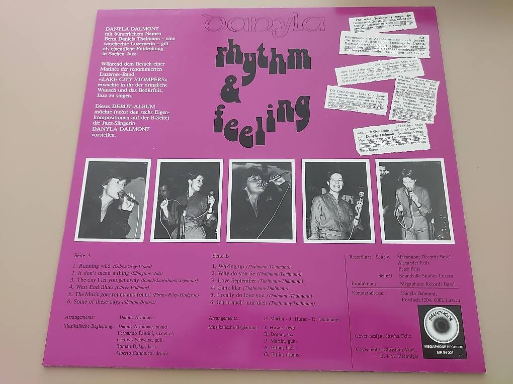 Dischi in vinile: Danyla Dalmont - Rhythm & Feeling - Vinyl - 1984 – Usato da Wilen b. Wollerau venduto da 4banger 1