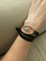 Lederarmband Wickelarmband Boho Hippie