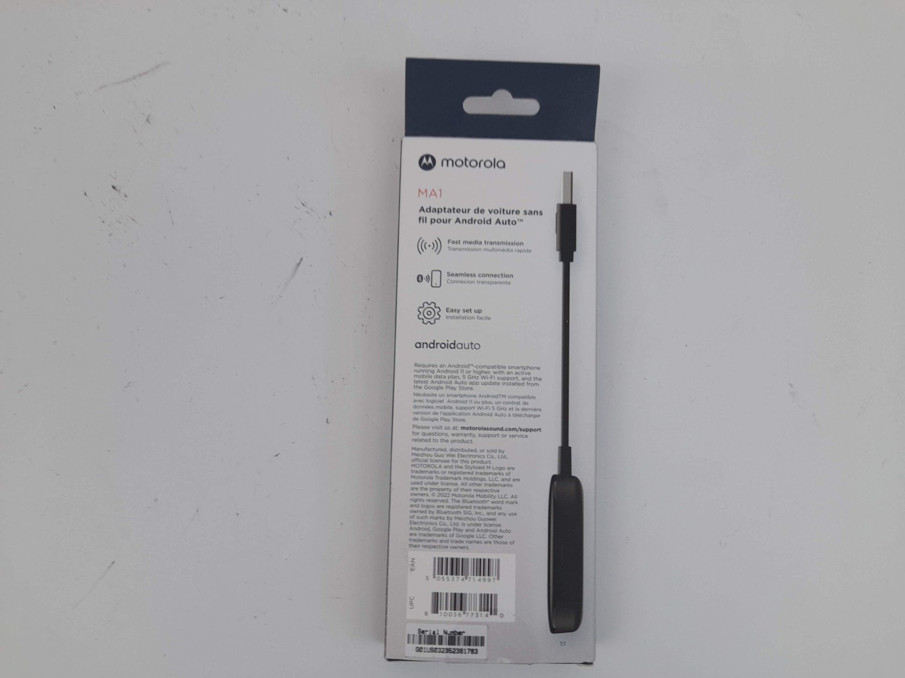 Unità & Adattatore: MOTOROLA drahtloser Autoadapter für Android Auto – Nuovo (secondo la descrizione) da Liebefeld venduto da Restwert_Liebefeld 1