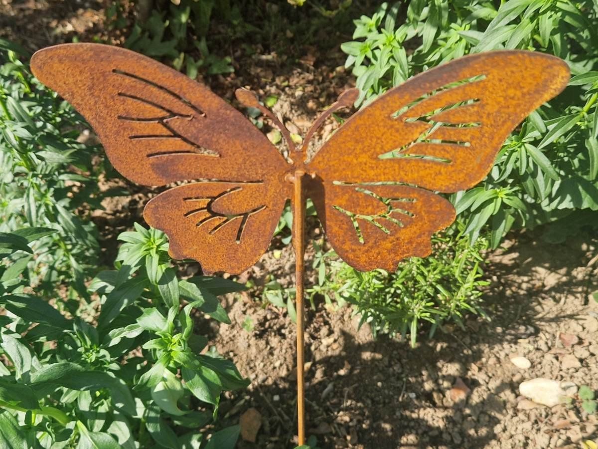 Alle Dekorationen: Metallstecker Schmetterlinge 60cm – Neu und originalverpackt aus Matzendorf von Gartendeko-Shop 4