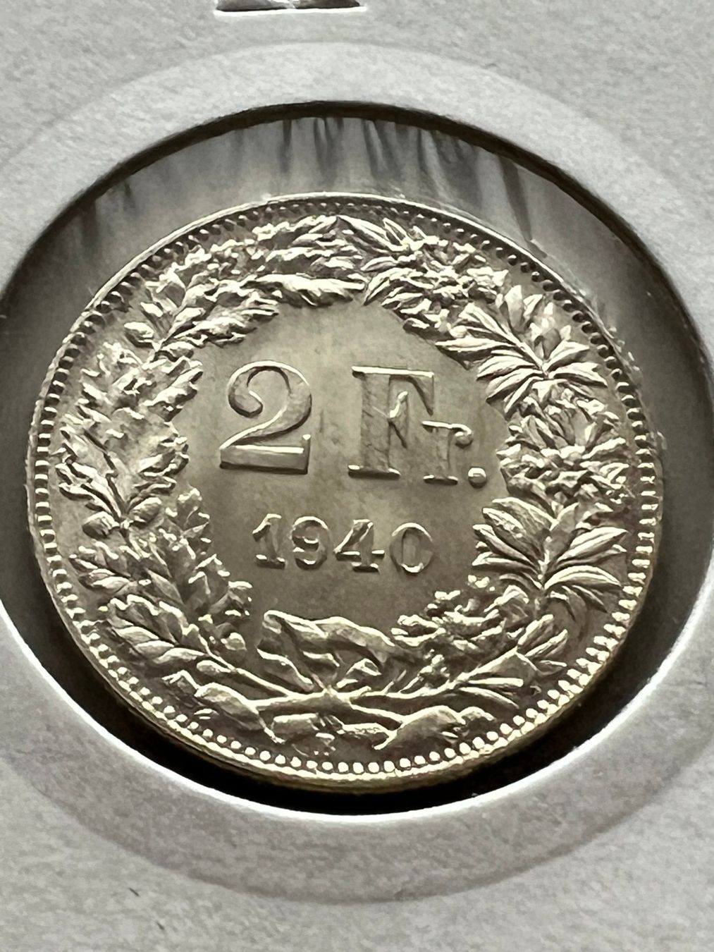 Tutti le monete: 2 Fr. 1940 unz. – Nuovo (secondo la descrizione) da Schötz venduto da Odpa
