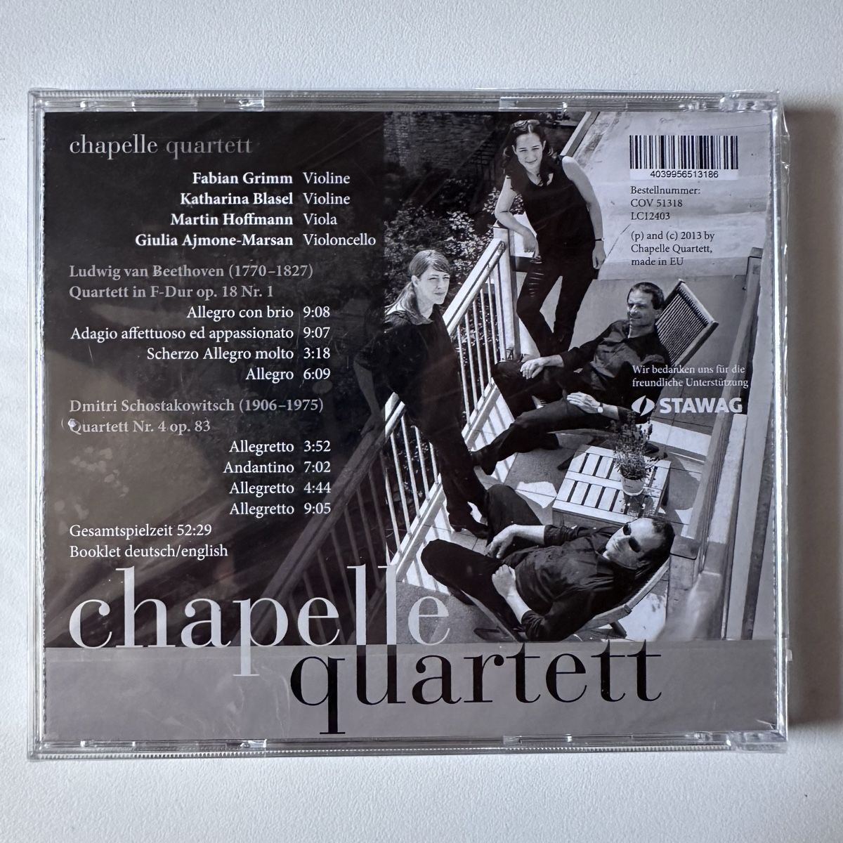 CDs: Chapelle Quartett - Beethoven & Schostakowitsch CD – Neu (gemäss Beschreibung) aus Zofingen von SwissMercator 1