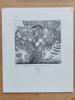 Exlibris Harry Jürgens -  Original Radierung Erotik Tod sign